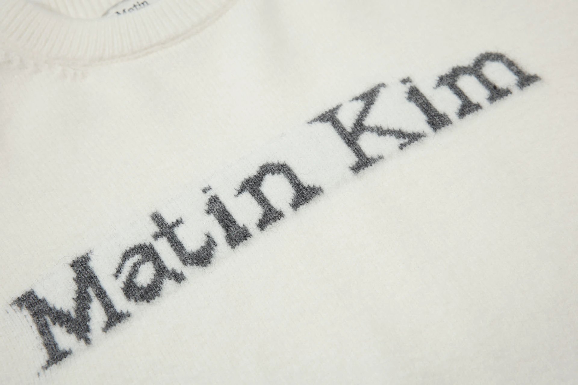 Matin Kim Logo Knit Sweater Off-White - 38