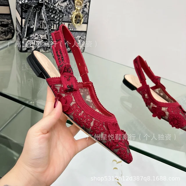 Unbranded High Heels Floral Lace Slingback Stiletto product detail image 27