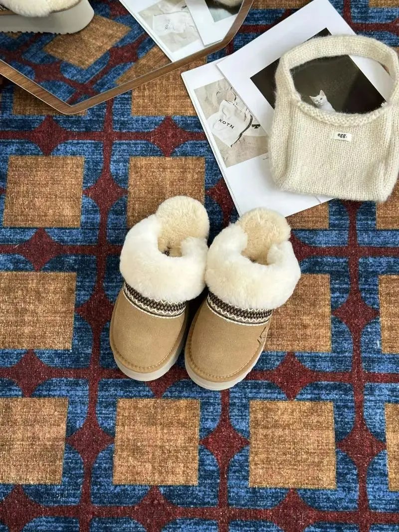 UGG Classic Mini Shearling Trim Black Boots - 5