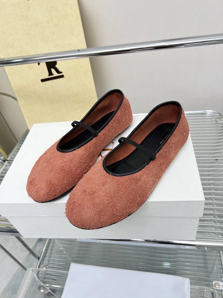 Maison Margiela Tabi Mary Jane Gray Wool-Blend Flat Shoes - 15