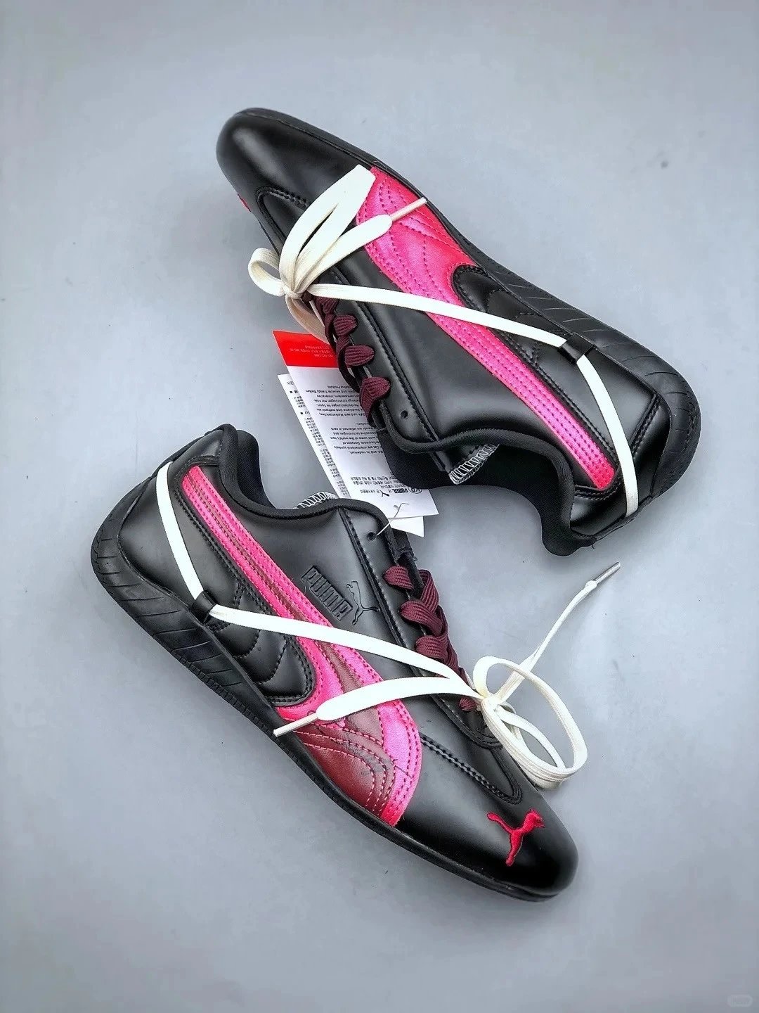 Puma Speedcat Leopard Print Black Sneakers - 14