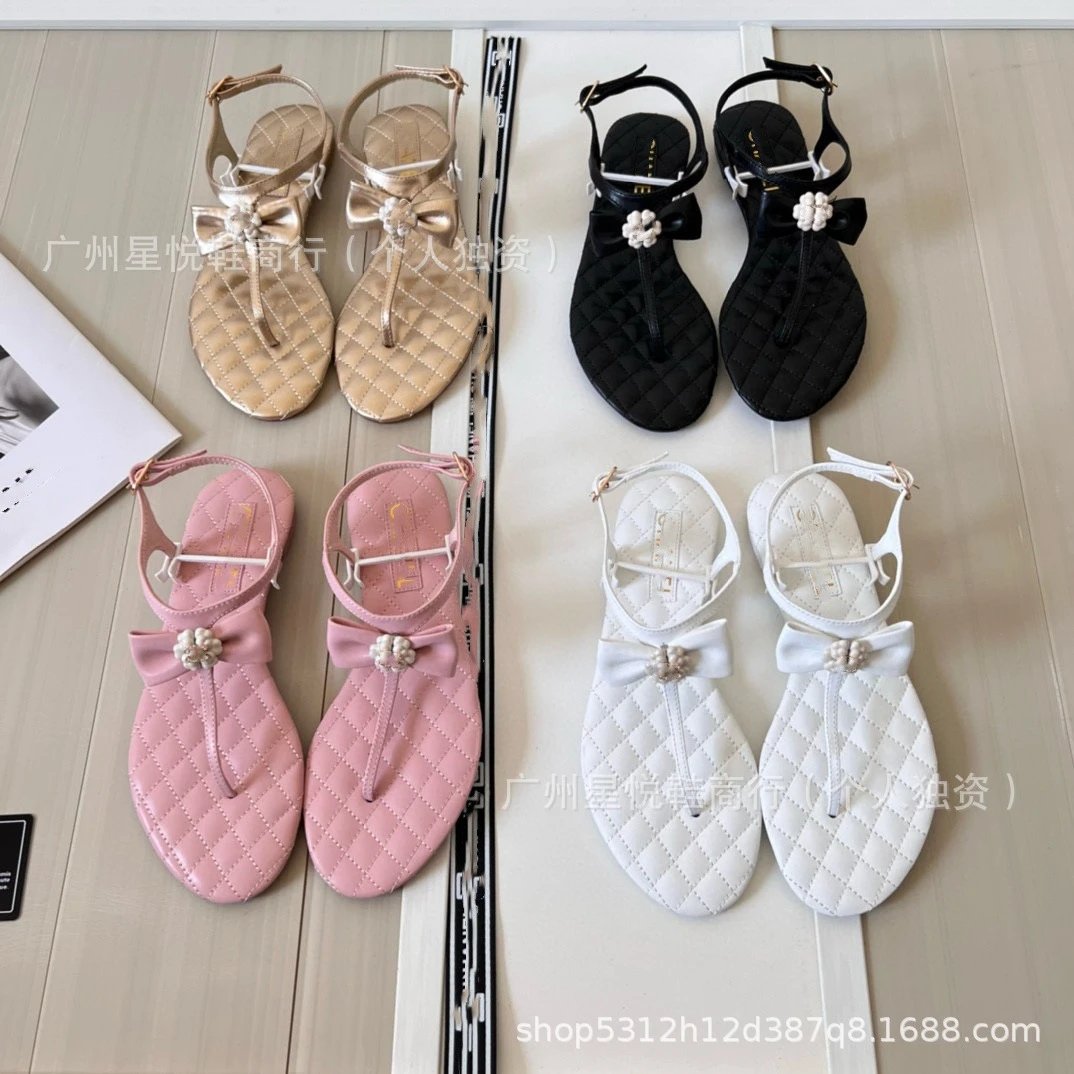 Prada Quilted Bow Sandals White - 3