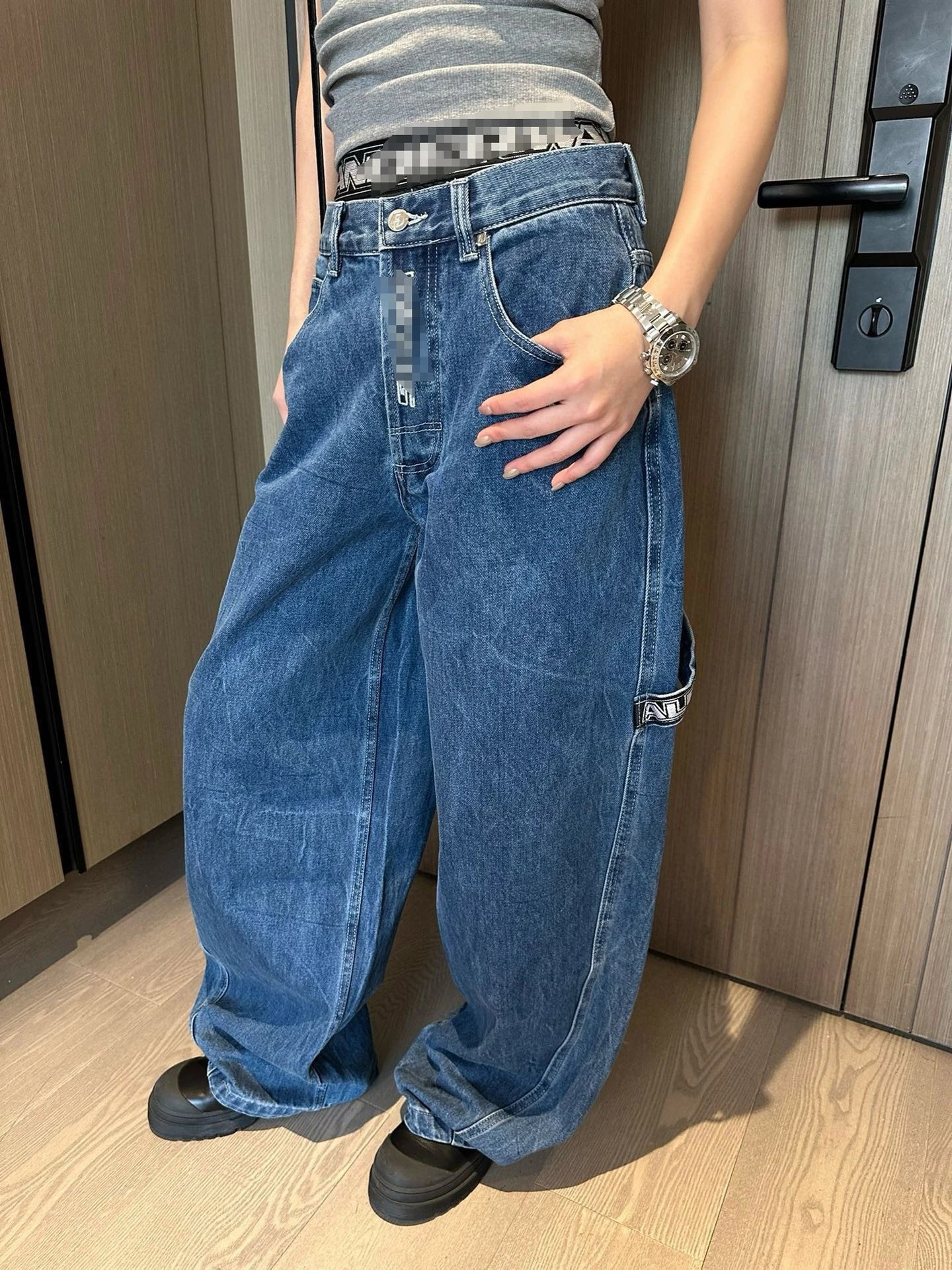 Stone Island Shadow Project Wide-Leg Jeans Blue - 6