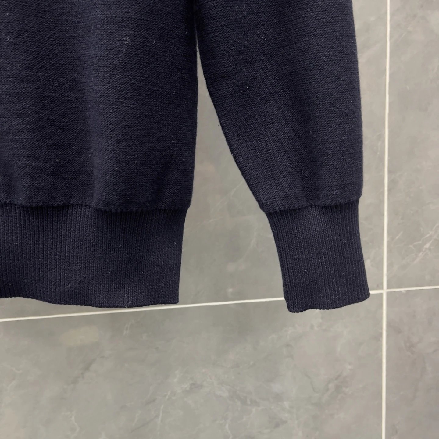 Thom Browne Dachshund Intarsia Knit Sweater Navy - 14