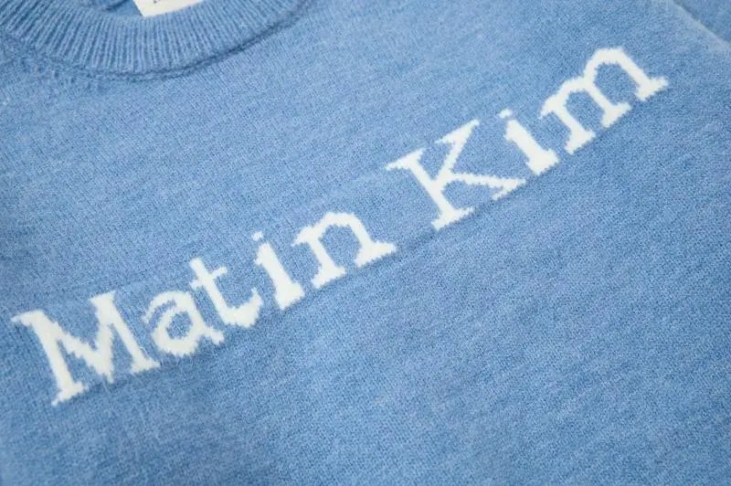 Matin Kim Logo Knit Sweater Off-White - 48