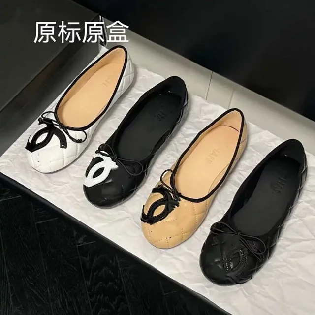 Chanel Casual Shoes Quilted Bow Ballet Flats product detail image 1