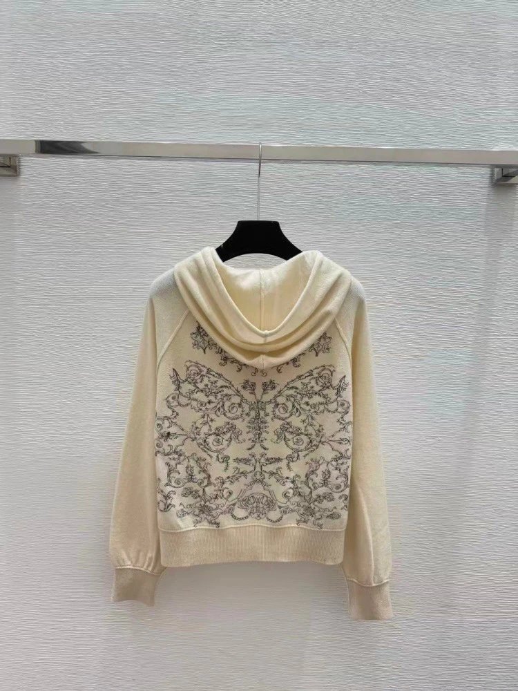 Dior CD Icon Hoodie Beige Hoodie - 5