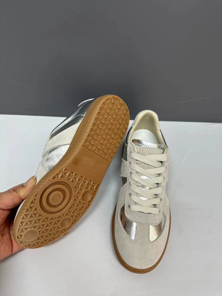 Maison Margiela Replica Sneakers Tan Suede Casual Shoes - 9
