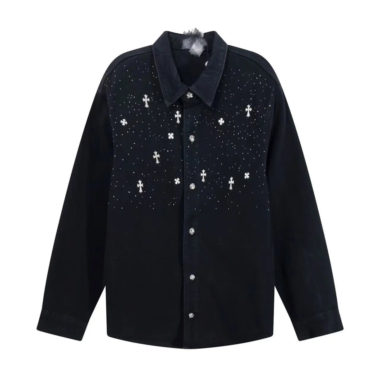 Gallery Dept Cross-Embellished Black Denim Jacket - 3