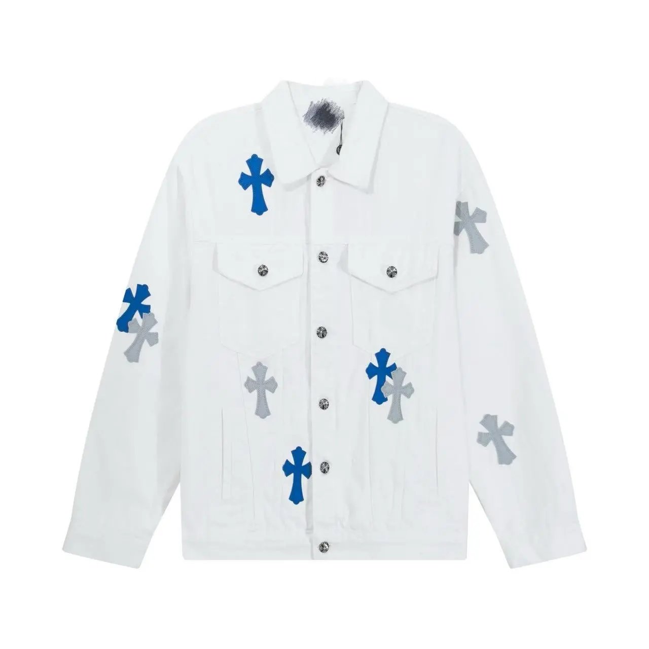 Gallery Dept Cross-Embellished Black Denim Jacket - 13