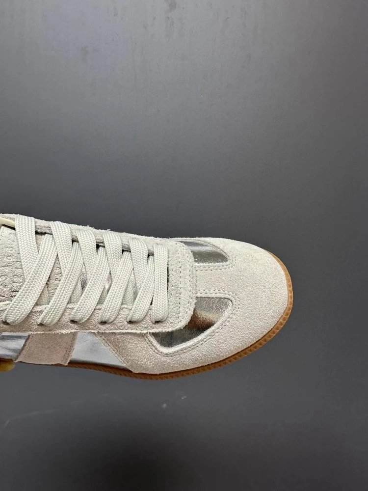 Maison Margiela Replica Sneakers Tan Suede Casual Shoes - 4