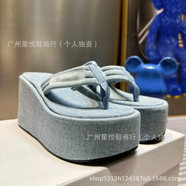 Unbranded Slippers Platform Wedge Flip-Flops product detail image 8