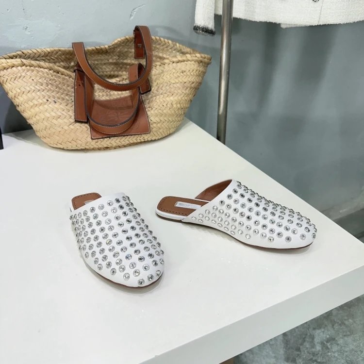 Alaïa Studded Mule Black Shoes - 11