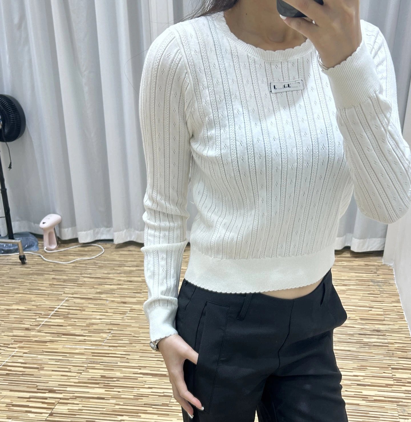 GRA Ribbed Cropped Sweater Red - 17