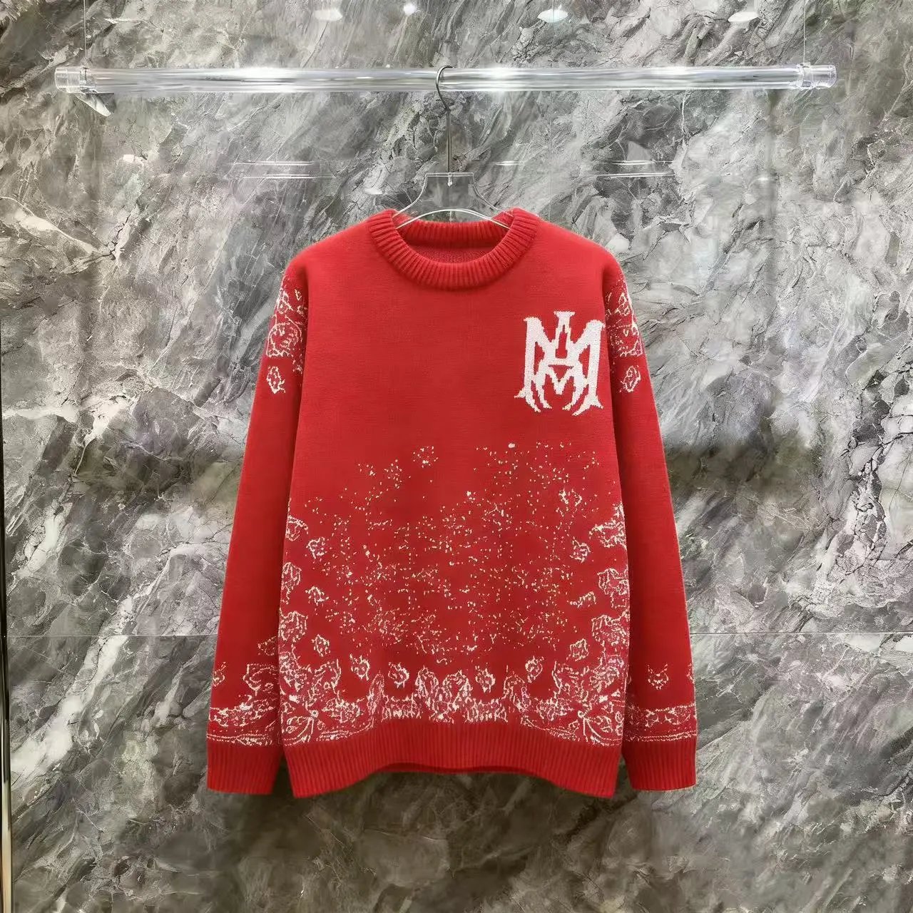 MMY Logo Knit Sweater Red - 7