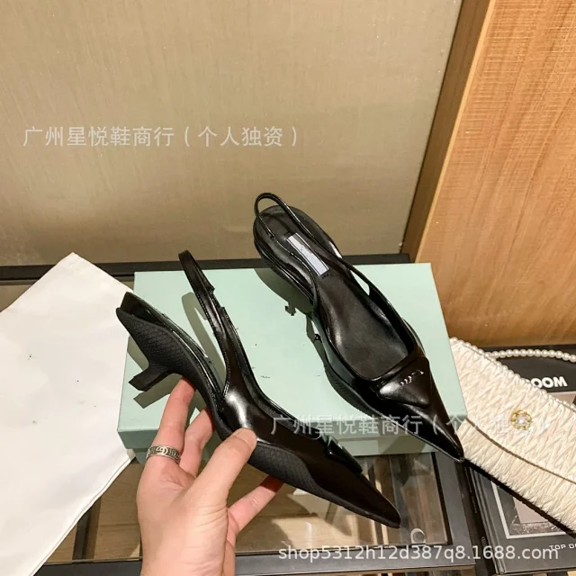 Prada High Heels Pointed-Toe Ankle-Strap Stiletto product detail image 17
