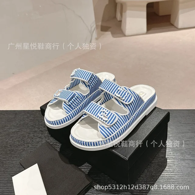 Chanel Slippers Quilted Double-Strap Bow Slide Sandals product detail image 17