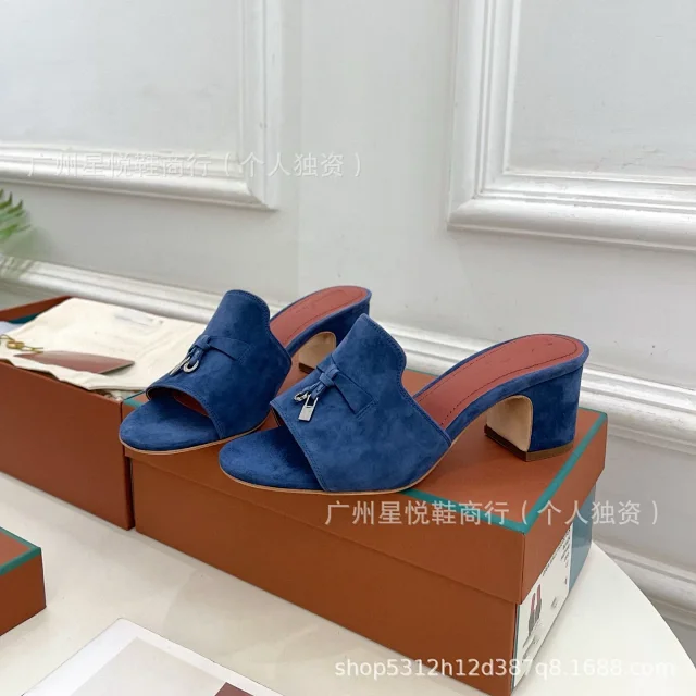 Unbranded Suede bow and padlock-detail mule sandals product detail image 17
