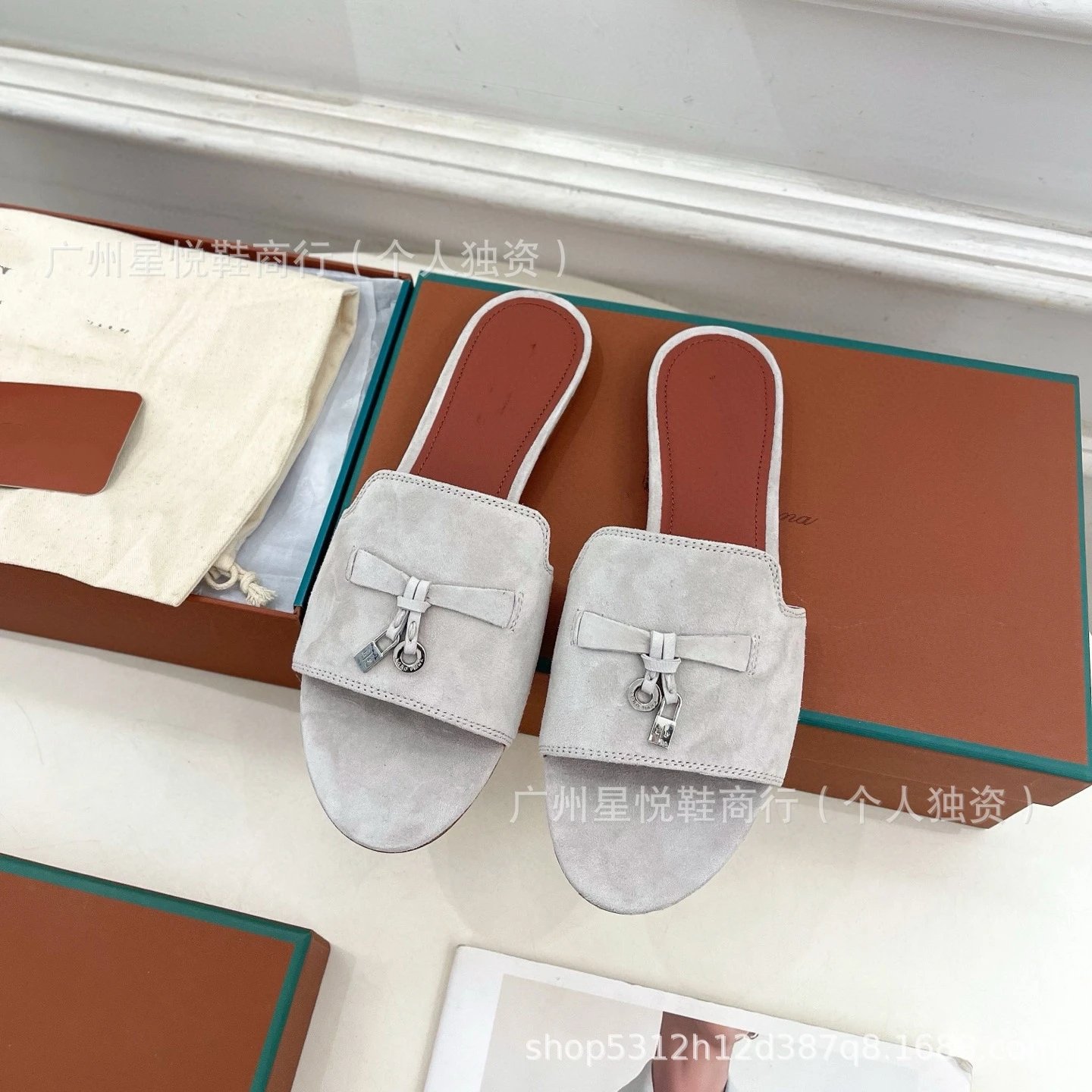 Hermès Oran Mule Yellow Suede Block Heel Sandals - 43