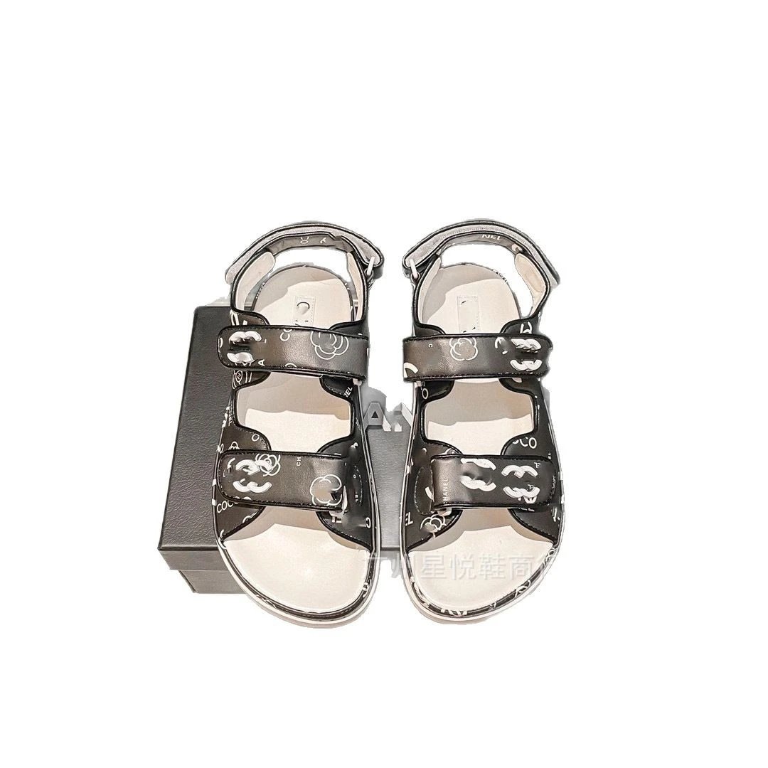 Chanel Sandals Printed Hook-and-Loop Strap image 5