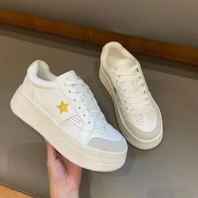 Unbranded Sneakers Low-top lace-up platform with star side detail product detail image 4