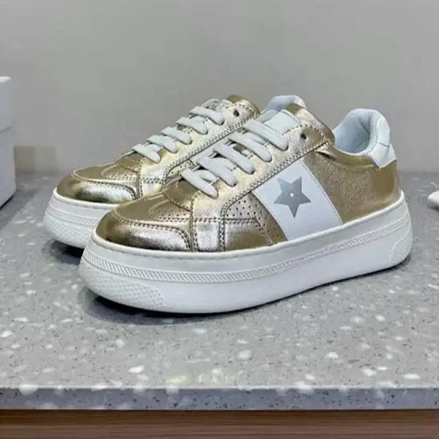 Unbranded Sneakers Low-top lace-up platform with star side detail product detail image 7