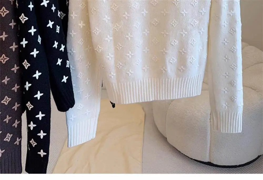 Louis Vuitton Monogram Knit Sweater Navy - 4