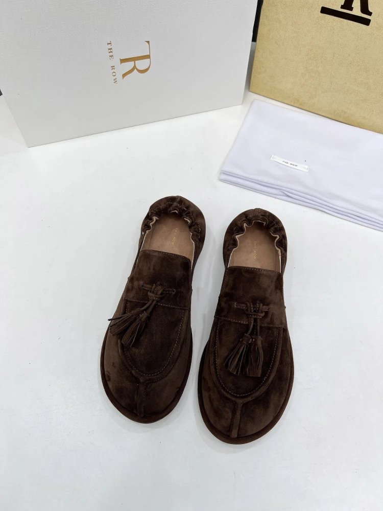 Maison Margiela Tabi Loafers Brown Suede - 2
