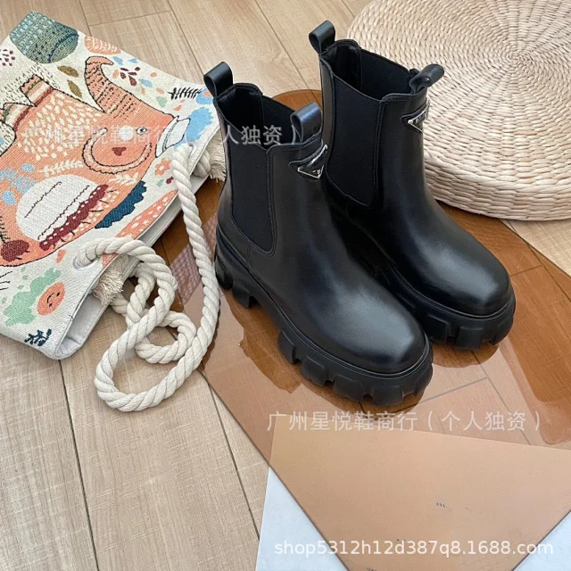 Unbranded Boots Chelsea Ankle with Triangle Hardware and Lug Sole product detail image 19