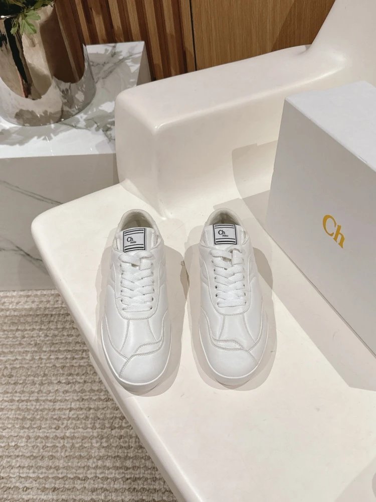 Chloé Tennis 1970 White and Gray Mesh Sneakers - 33