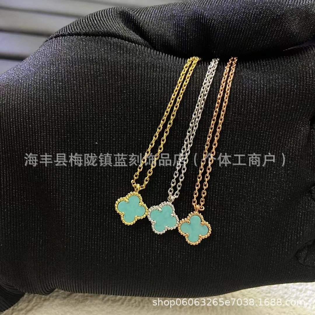 Alhambra-Style Four-Leaf Clover Pendant Necklace in Gold, Silver, and Rose Gold - 4