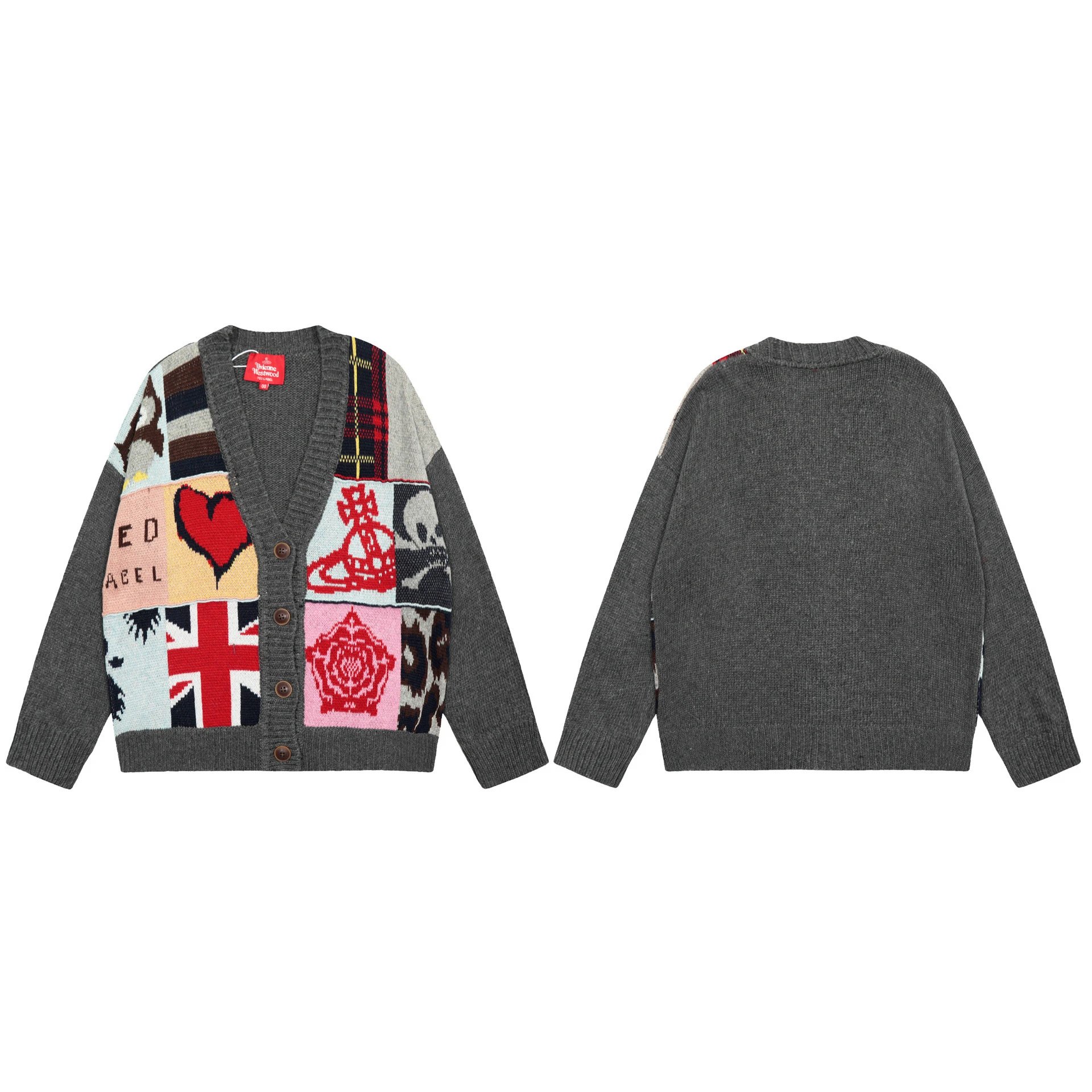 Vivienne Westwood Orb Embroidered Knit Cardigan Collection - 9