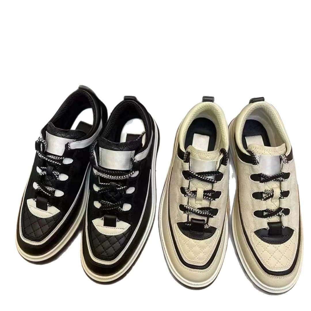 Chanel Sneakers Low-Top Lace-Up Quilted image 5