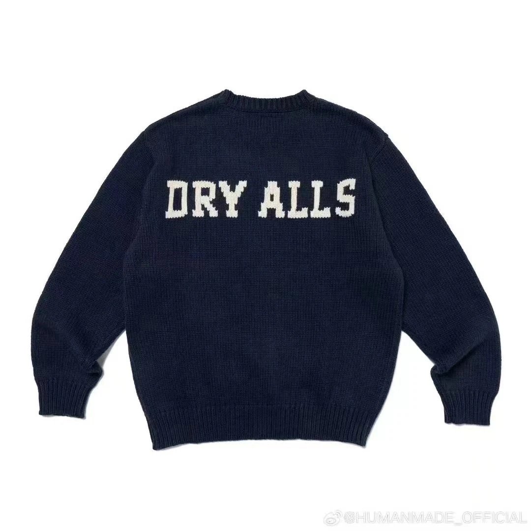 Human Made Fair Isle Knit Sweater Navy - 9