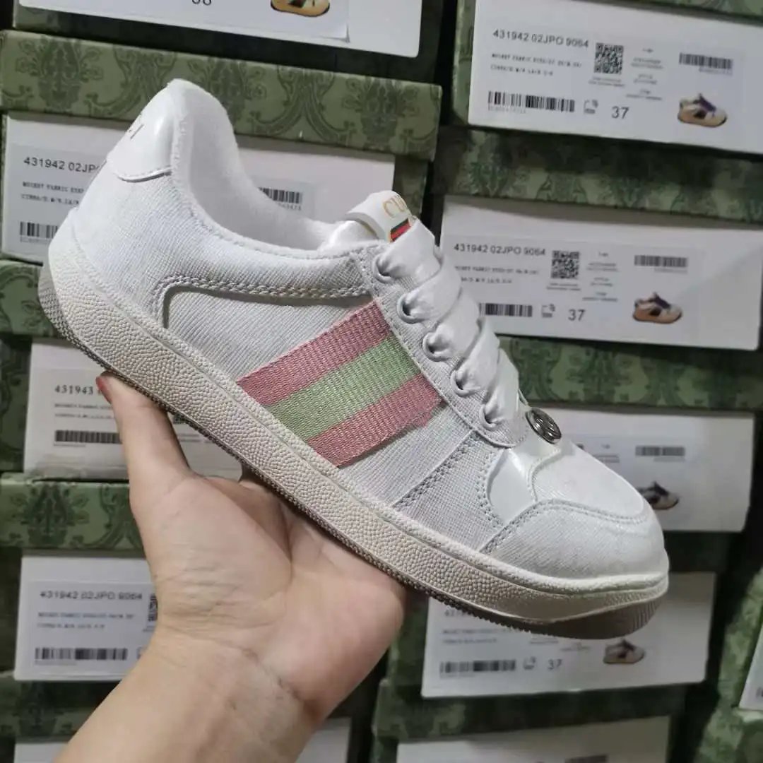 Gucci Rhyton Web Stripe Beige Sneakers - 9
