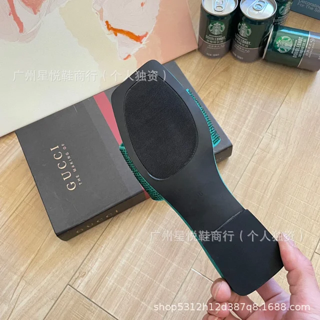 Alexander Wang Slippers Rhinestone Logo Square-Toe Slide product detail image 12