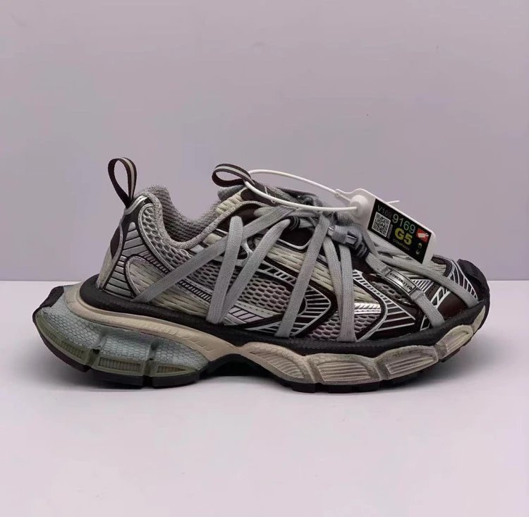 Off-White x Asics Gel-Burz 2 Black Chunky Sneakers - 24
