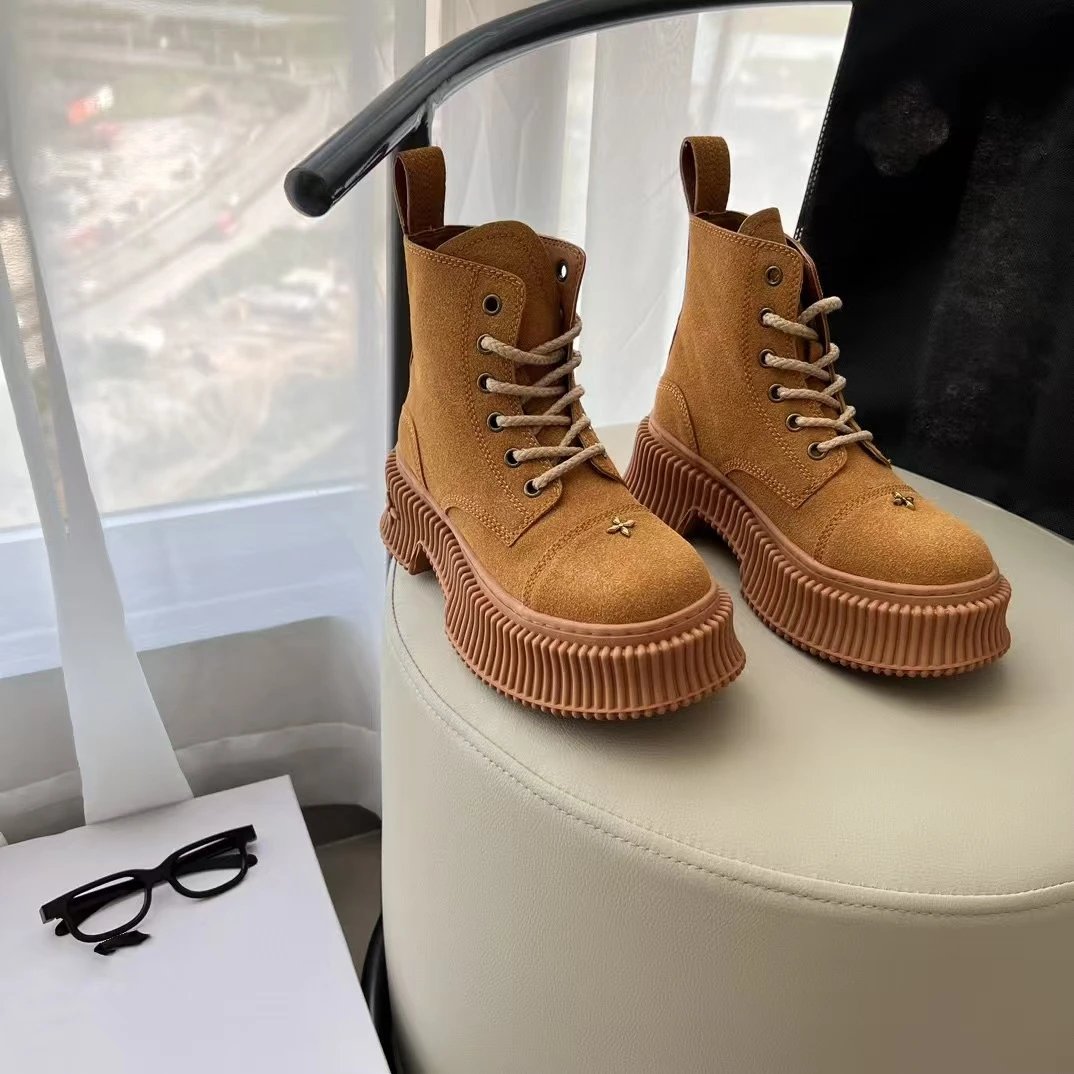 Off-White Industrial Boots Black with White Laces Boots - 4