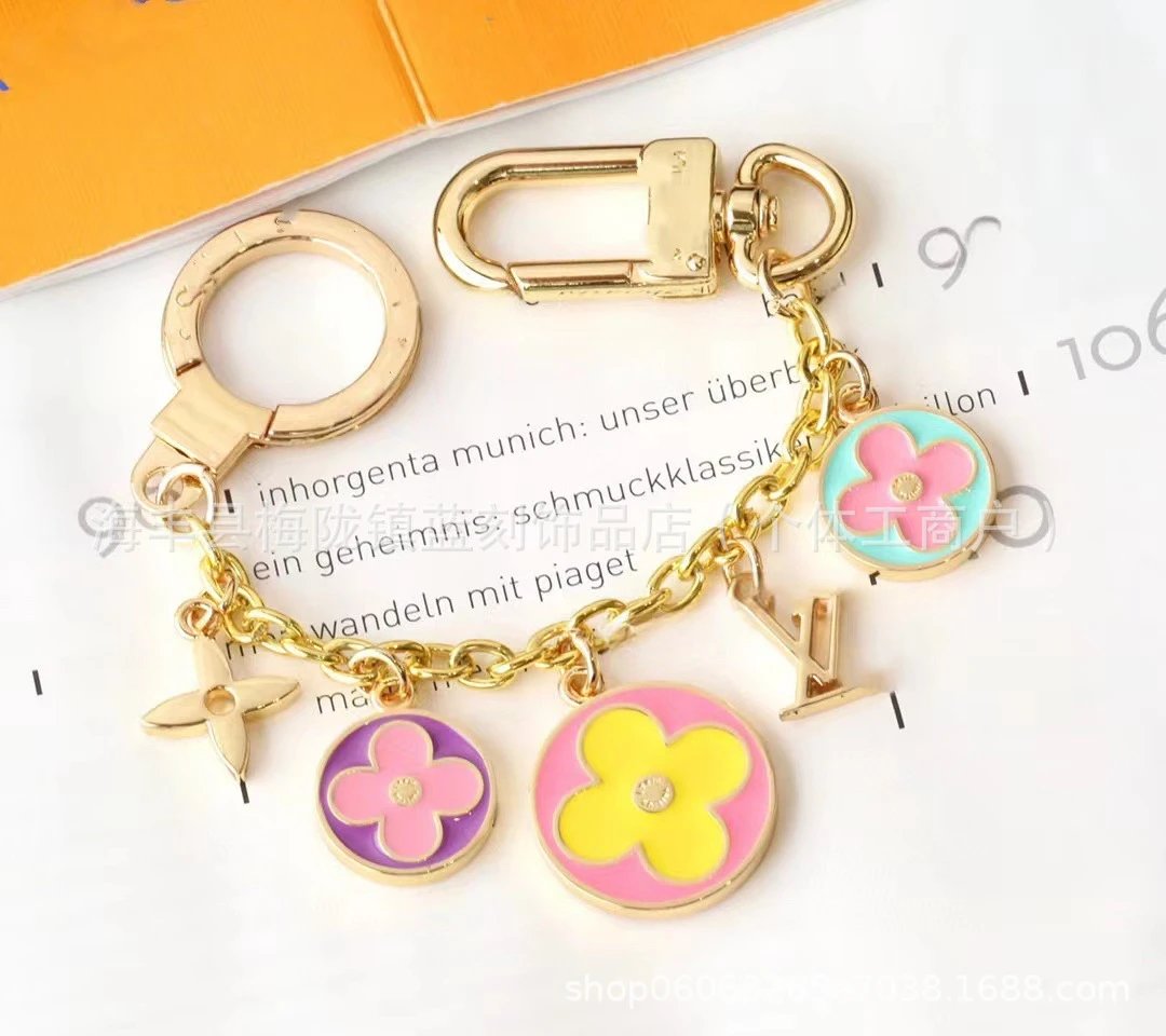 Louis Vuitton Monogram Flower Charm Keychain Multicolor Accessories - 6