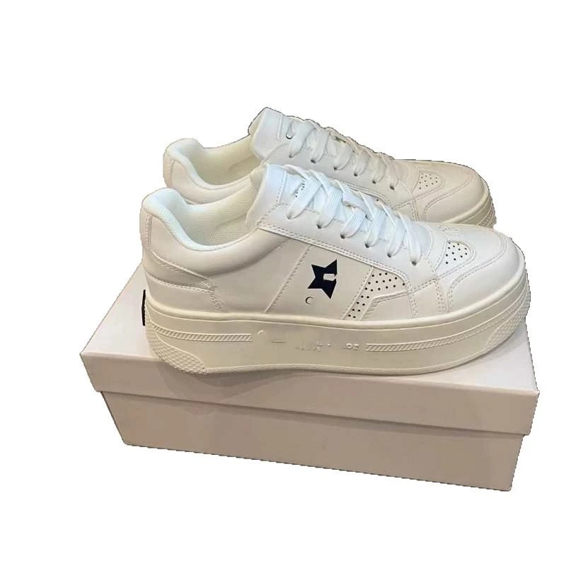 Unbranded Sneakers Low-top lace-up platform with star side detail image 5