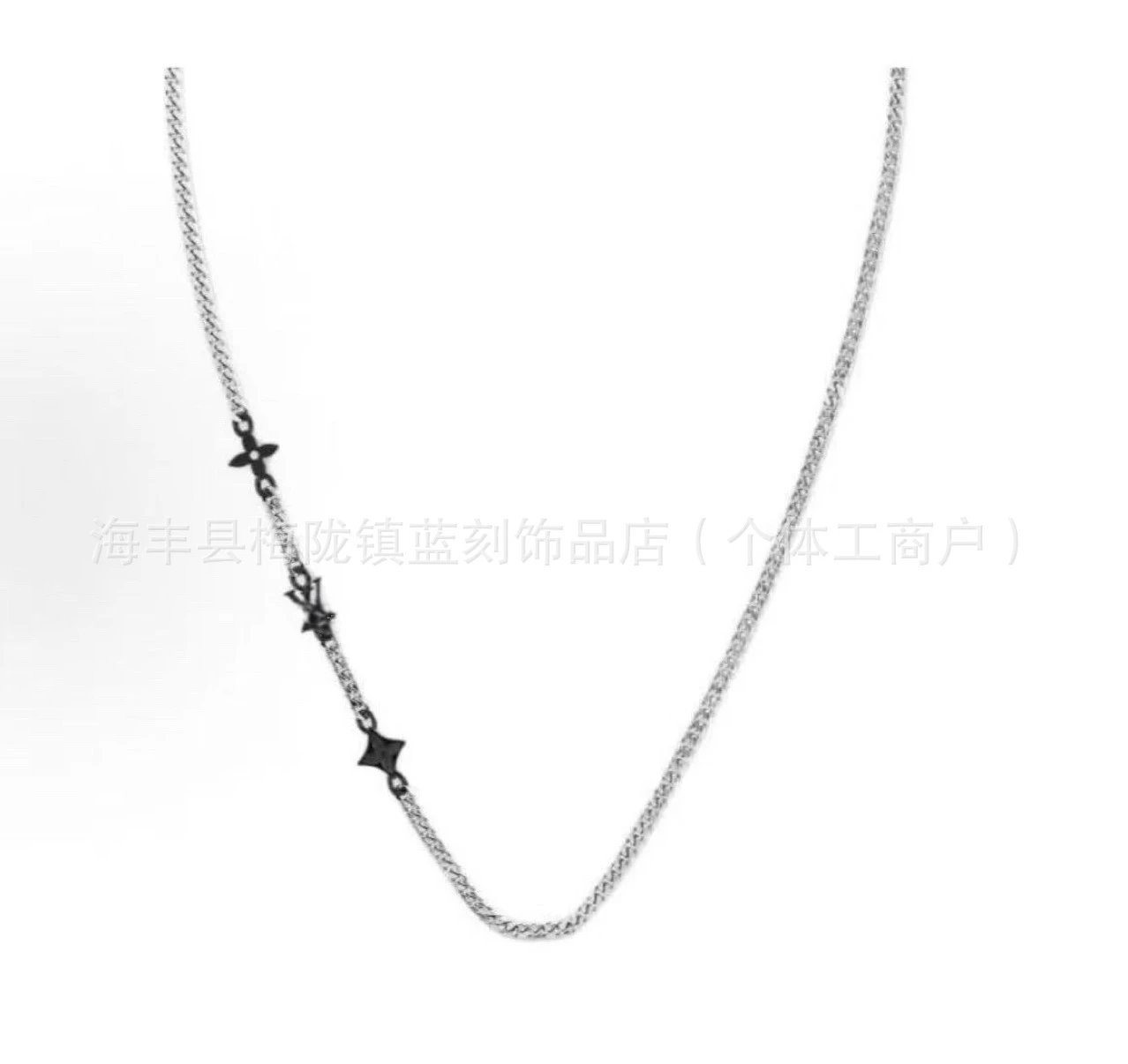 Louis Vuitton Monogram Flower Chain Bracelet Silver Bracelets - 4
