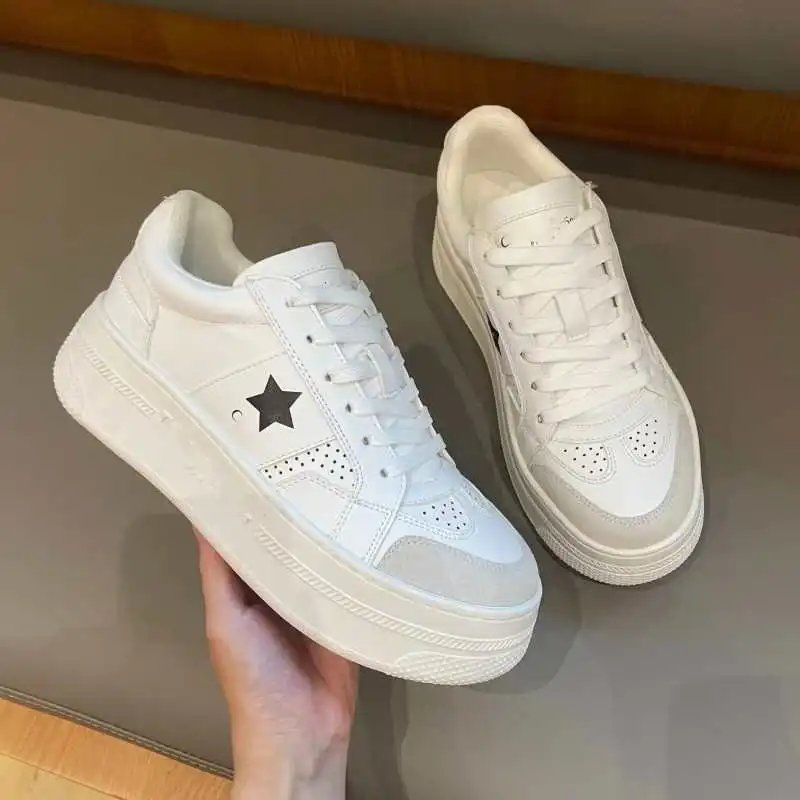 Converse Chuck Taylor All Star Platform Star White Navy Sneakers - 6