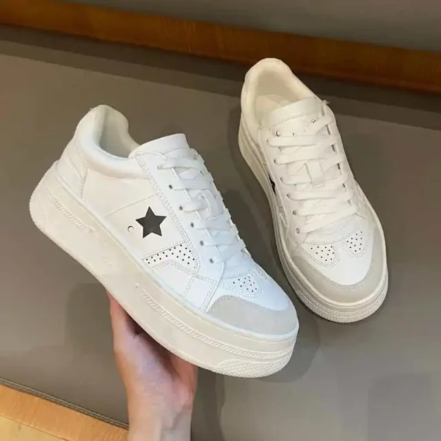 Unbranded Sneakers Low-top lace-up platform with star side detail product detail image 5