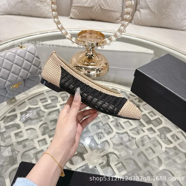 Chloé Casual Shoes Woven Square-Toe Ballet Flats product detail image 9