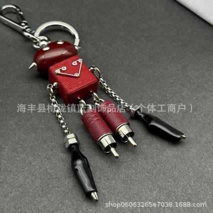 Prada Robot Keychain Pink Accessory - 4