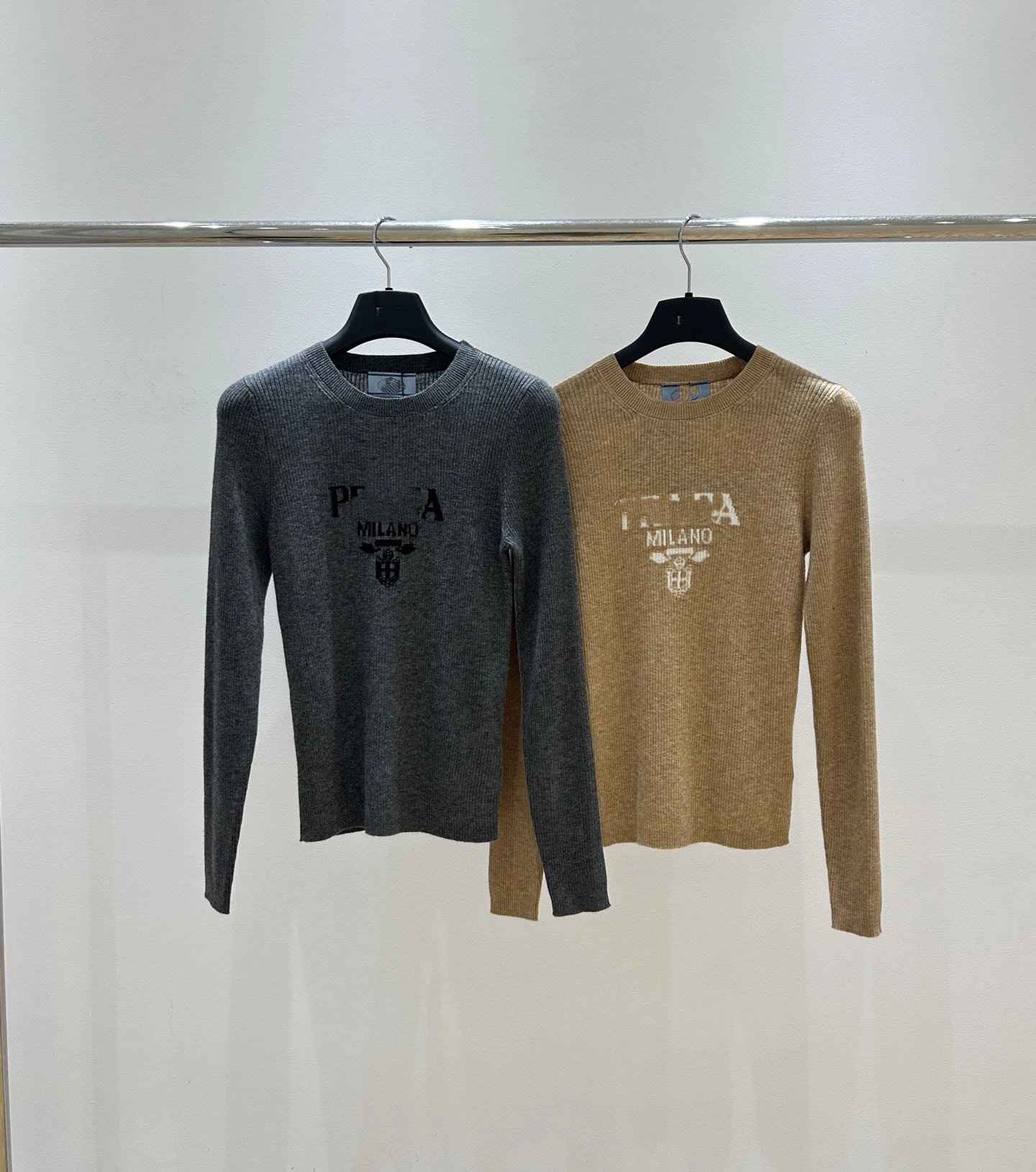 Prada Milano Logo Knit Sweater Black - 14