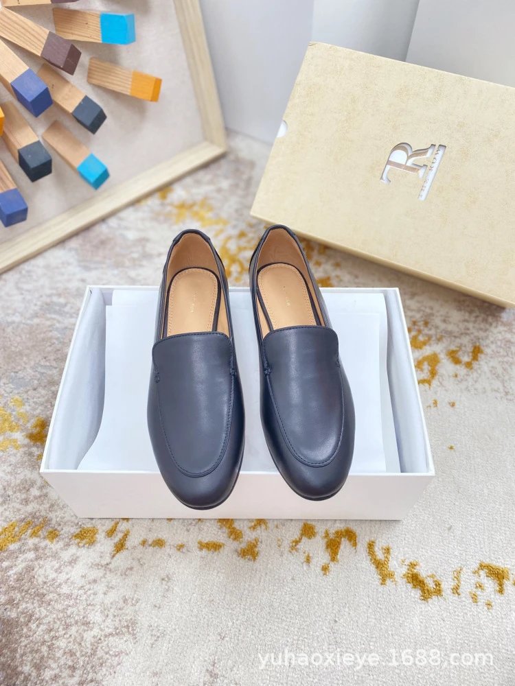 Rochas Loafers Navy Blue Leather Loafers - 2