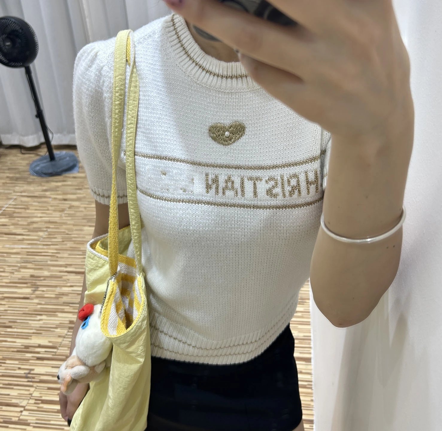 Dior Christian Dior Knit Top Beige Sweater - 12
