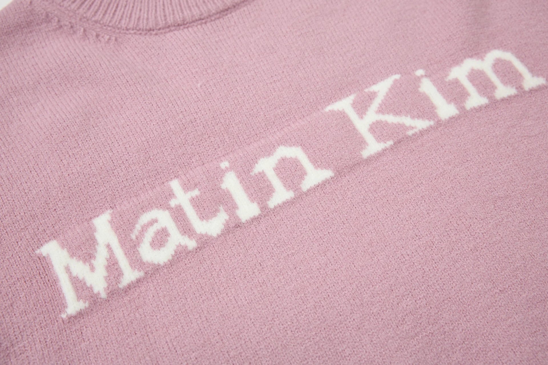 Matin Kim Logo Knit Sweater Off-White - 13