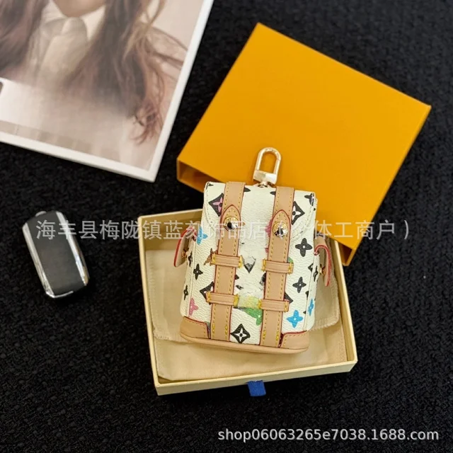 Unbranded Miniature Monogram-Print Handbag Keychain product detail image 4